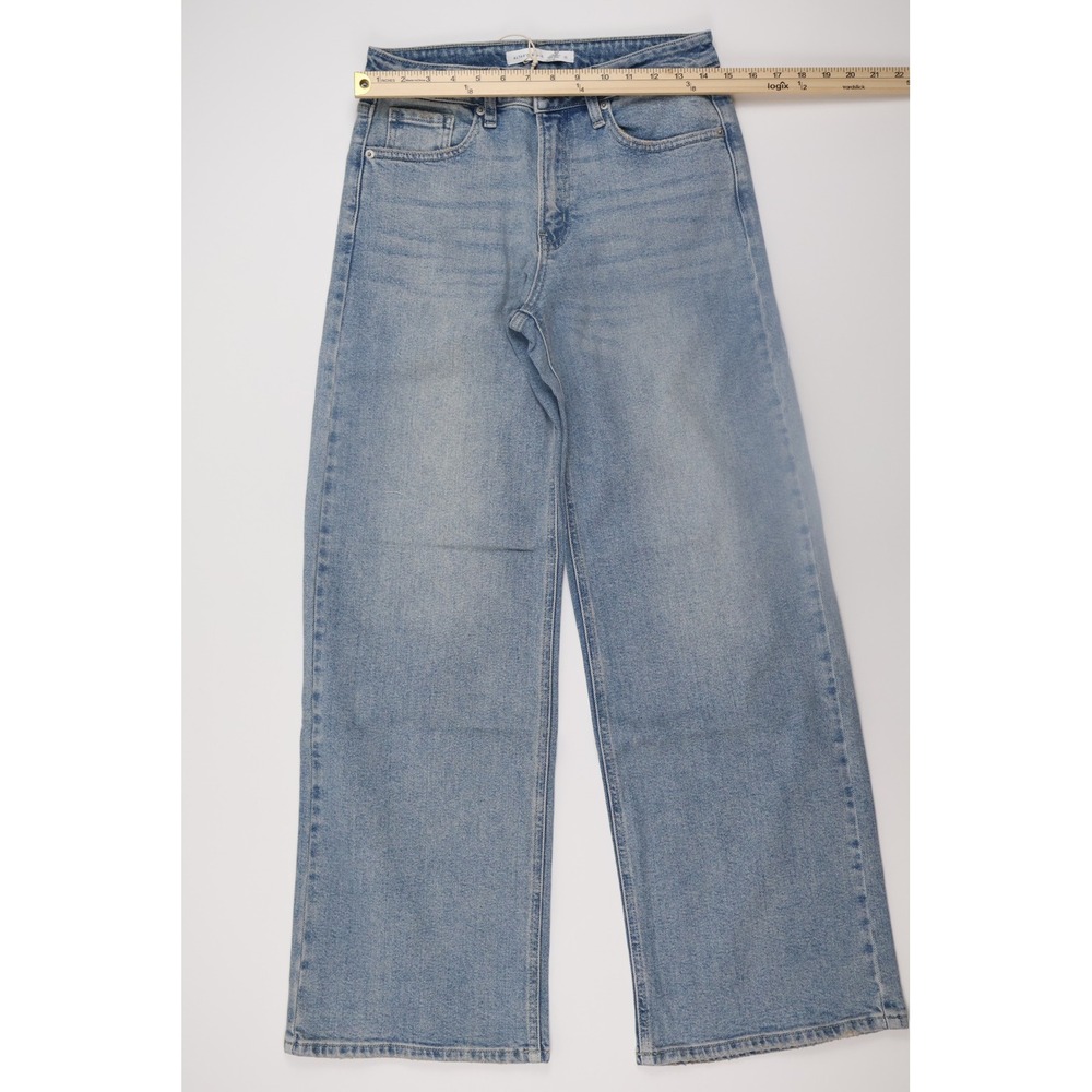 Altar'd State Wide Leg Jeans 6 Light Wash Denim Casual High Rise - Picture 3 of 7